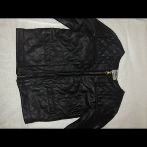 Faux Leather Coat